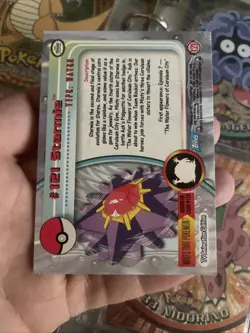 Topps Pokemon TV Animation Series Blue Logo 1st Edition Mint holo # 121 Starmie - Image 2