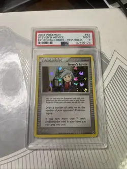 Steven’s Advice 92/101 Reverse Holo Hidden Legends Pokemon Card PSA 9 - Image 1