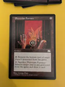 Phyrexian Furnace. Artifact Old Vintage. Weatherlight Magic the Gathering Card. - Image 1