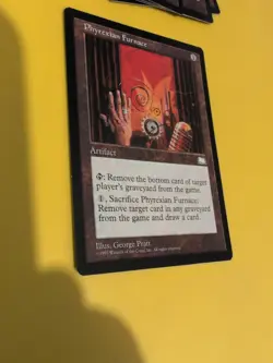 Phyrexian Furnace. Artifact Old Vintage. Weatherlight Magic the Gathering Card. - Image 4