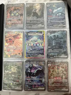 90 Card Pokemon Binder Collection All Hits - Image 1