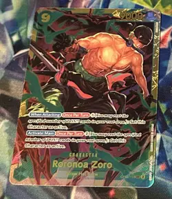 One Piece Roronoa Zoro OP06-118 Parallel Alt Art Card Game SEC-Wings of Captain - Image 1