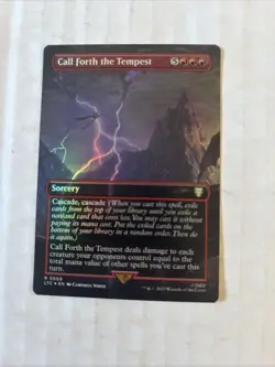 Call Forth the Tempest Borderless FOIL Lord of the Rings Tale NM MTG - Image 1