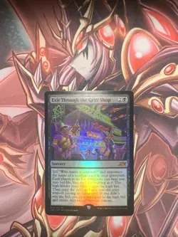 MTG Magic the Gathering Exit Through the Grift Shop (74/689) Unfinity FOIL (b1) - Image 1