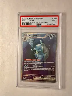 Pokemon TCG Blastoise EX 200/165 Sv: Scarlet & Violet 151 PSA 9 Mint - Image 1