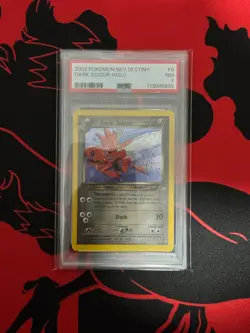 [SWIRL🌀]PSA 7 DARK SCIZOR-HOLO 2002 POKEMON NEO DESTINY #9 - Image 1