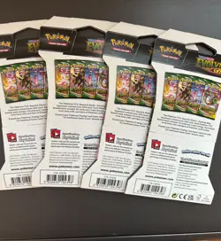 Pokemon SWSH EVOLVING SKIES Lot Of 4 Sleeved Blisters ART SET FACTORY SEALED - Image 2