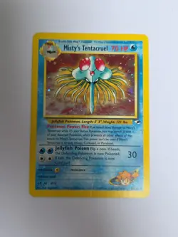 Pokemon TCG Misty's Tentacruel Holo Rare Card 10/132 Gym Heroes - Image 1
