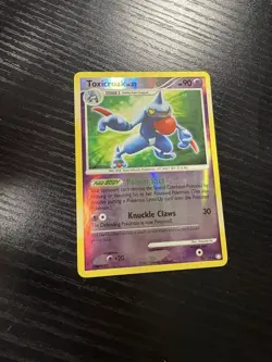 Pokemon TCG Toxicroak Mysterious Treasures 36 Reverse Holo Rare LP - Image 1