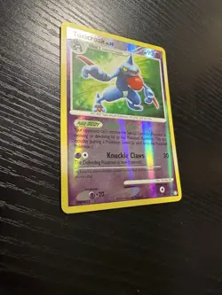 Pokemon TCG Toxicroak Mysterious Treasures 36 Reverse Holo Rare LP - Image 2