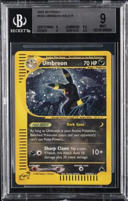 2003 POKEMON SKYRIDGE #H30 UMBREON BGS 9 - Image 1