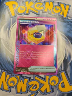 x1 Scramble Switch - 186/191 - ACE Rare Pokemon SV08 Surging Sparks M/NM - Image 1