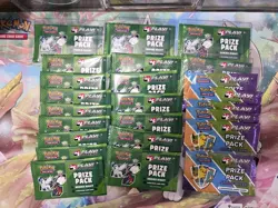 24x - Play! Pokemon Prize Pack Series 8 7 Sealed Promo Packs - Image 1