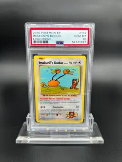 2016 Pokemon XY Evolutions Imakuni's Doduo #112 PSA 10 GEM MINT Secret Rare - Image 1