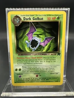 Pokemon Dark Golbat 24/82 Team Rocket Rare Non Holo - HEAVY PLAY - Image 1