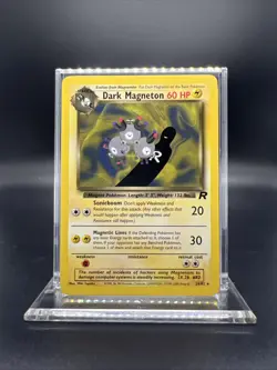 Pokemon Dark Magneton 28/82 Team Rocket Rare - MOD PLAY - Image 1