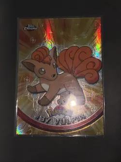 37 Vulpix Topps Vintage Holo Foil Rare Pokemon Spectra Chrome NM - Image 1