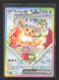 2025 Pokemon Scarlet & Violet White Flare Eevee EX Tera #SVP EN 174 - Image 1