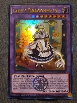 Lady’s Dragonmaid BLMM-EN049 Ultra Rare NM 1st Edition Yu-Gi-Oh! - Image 1