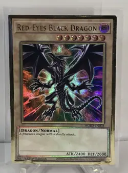 Red-Eyes Black Dragon MGED-EN003 1st Edition Ultra Gold Rare Yugioh TCG NM/M - Image 1
