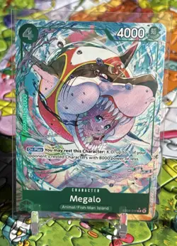 ONE PIECE Megalo (Alternate Art) - The Azure Sea's Seven (OP14) + Gift UC & SR - Image 1