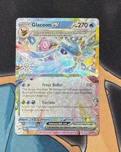 Glaceon ex 26/131 Holiday Snowflake Stamp Promo Pokemon Card Holo - CLEAN - Image 1