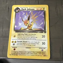 Dark Jolteon 38/82 Base Set Team Rocket Uncommon Pokemon Card - Image 1