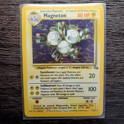 Magneton 11/62 - Fossil Holo Rare card Unlimited. - Image 1