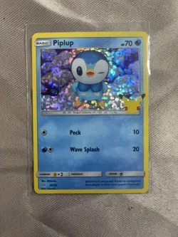 Piplup 20/25 McDonald's 25th Anniversary Holo Promo Pokemon Card - Image 1