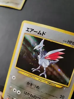 LP JAPANESE Pokemon SKARMORY Card NEO GENESIS/NEW WORLD Set#227 HOLO RARE - Image 5