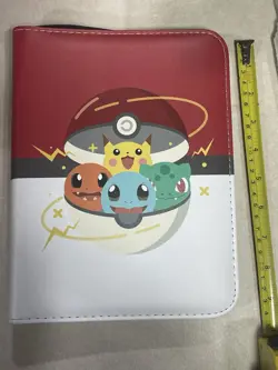 Card Binder for Pokemon Cards Holder Fits 400 Cards w/ 50 Removable Sleeves - Image 1