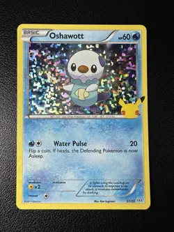 Pokemon TCG 25th Anniversary McDonalds Promo Card - Oshawott 21/25 Holo 2021 - Image 1