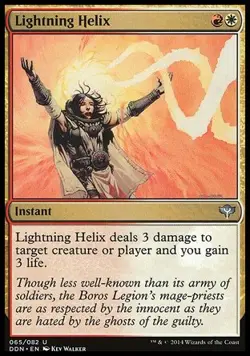 MTG Magic the Gathering Lightning Helix (65/82) DD Speed vs. Cunning MP - Image 1