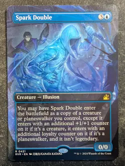 Spark Double - Anime Borderless - Ravnica Remastered (MTG) - Image 1