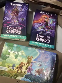 *AUCTION* Sealed Lorwyn Eclipsed Play Booster Box & Both Commander Decks! - Image 3