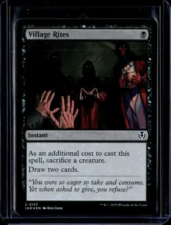 Village Rites - 137 - Foil - INR - NM - MTG Magic the Gathering - Image 1