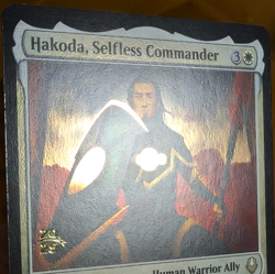 Hakoda, Selfless Commander - Prerelease Foil Promo - Avatar TLA MTG - Image 3