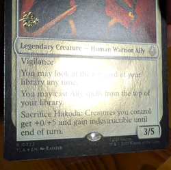 Hakoda, Selfless Commander - Prerelease Foil Promo - Avatar TLA MTG - Image 4