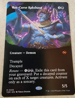 Rot-Curse Rakshasa - #339 Regular (Borderless) Tarkir: Dragonstorm - Mtg - Image 1