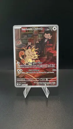 Team Rocket's Meowth 203/182 Sv10: Destined Rivals Holo - Pokemon - Image 1