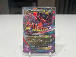 2016 Pokemon Mega M Garchomp EX Holo Black Star Promo Rare XY168 LP/NM - Image 1