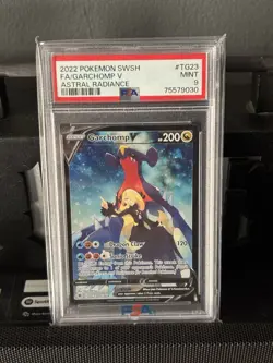 2022 POKEMON PSA 9 GARCHOMP V SWORD & SHIELD ASTRAL RADIANCE TG23/TG30 FULL ART - Image 1