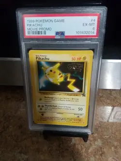 1999 Pokemon Game Pikachu Movie Promo Psa 6 - Image 1
