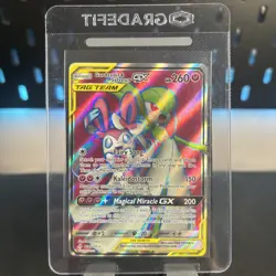 Pokemon TCG Unbroken Bonds Gardevoir Sylveon GX Full Art Holo Card 204/214 - Image 1