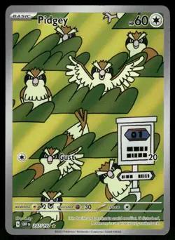 Pokemon Cards Pidgey 207/197 Obsidian Flames Illustration Rare NM *3 - Image 1