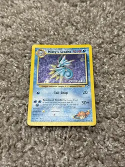 Pokemon Misty's Seadra (Prerelease) 009/132 Wotc Promo Holo - Image 1