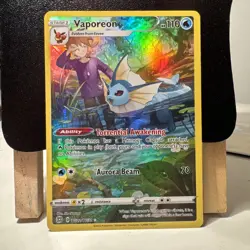 Pokemon TCG Vaporeon TG02/TG30 SWSH Brilliant Stars Trainer Gallery Holo NM - Image 1