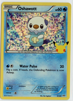 Oshawott - 21/25 - Mcdonald's 25th Anniversary Promo 2021 - Holo-Pokemon TCG-NM - Image 1