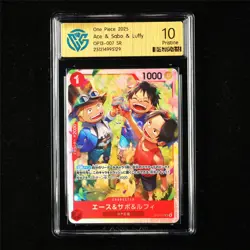 CCG 10 Pristine 2025 One Piece JPN Ace&Sabo&Luffy OP13-007 SR - Image 1