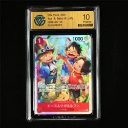 CCG 10 Pristine 2025 One Piece JPN Ace&Sabo&Luffy OP13-007 SR - Image 2